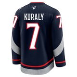 Columbus Blue Jackets #7 Sean Kuraly 2025 Stadium Series Style 2