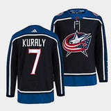 Columbus Blue Jackets #7 sean-kuraly-navy-2022reverse-retro-2.0-authentic-primegreen-jersey