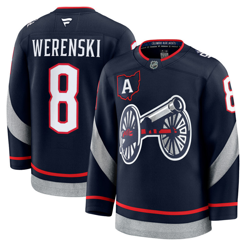 Columbus Blue Jackets #8 Zach Werenski 2025 Stadium Series Style 2
