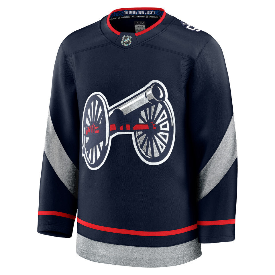 Columbus Blue Jackets #90 Elvis Merzlikins 2025 Stadium Series Style 1