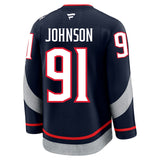 Columbus Blue Jackets #91 Kent Johnson 2025 Stadium Series Style 2