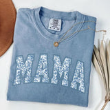 Comfort Colors Mama T-Shirt, Toile Floral Mama T-Shirt, Pregnancy Announcement Boy Tee, Mom Life TShirt, Cute Mom Mothers Day Gift, New Mom Tee