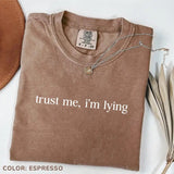 Comfort Colors Trust Me, I'm Lying Shirt, Funny April Fools' Day Prank T-Shirt for Jokesters and Pranksters, Happy April Fools, Funny Joke Shirt