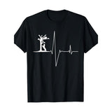Coon Hunting Dogs Coonhound Heartbeat T-Shirt Made in USA