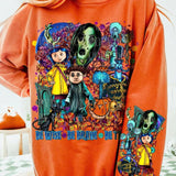 Coraline Halloween Sweatshirt, other mother Coraline T-Shirt, wybie, other world sweatshirt, Best For Coraline Movie, Coraline Doll Hoodie, Halloween Horror Cartoon sweatshirt, Movie Vintage Retro Horror, Halloween Gift, Unisex t-shirt