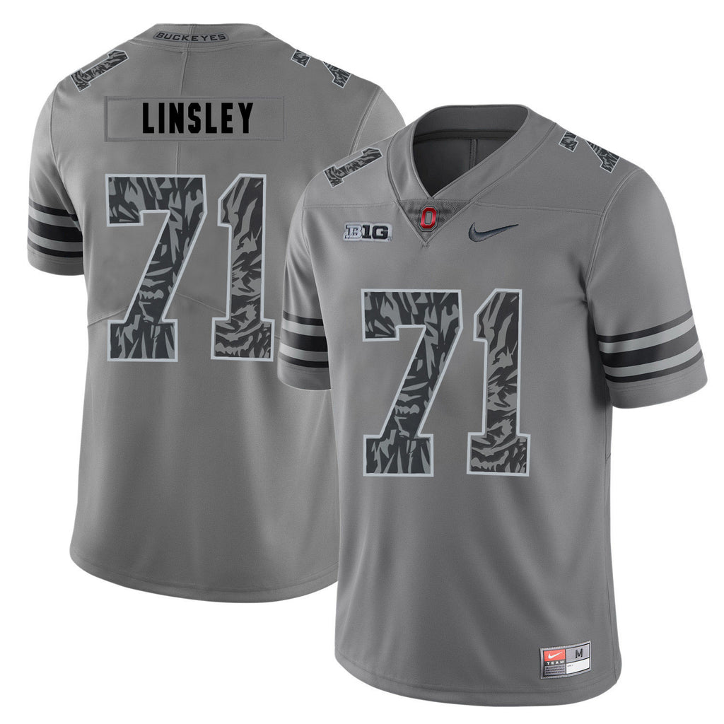 Corey Linsley 71 Pattern Dark Gray
