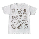 Cowboy Cats And Kittens Western Cowboy Vintage T-Shirt, Retro 90s Cowgirl Desert Shirt, Funny Ranch Cat T Shirt, Cat Lovers Gift, Unisex Tee, Graphic Tees, vintage 90s graphic tees, gift for him, gift for her Top Womenswear Shortsleeve Streetwear