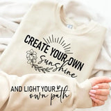 Create Your Own Sunshine Fleece Crewneck Sweatshirt
