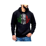Custom Text Personalized Mexico Mexican Eagle Hoodie- Sueter Con Capucha Con El Aguila De Mexico Personalizado Cotton Fabric