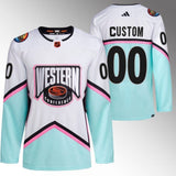 Custom NHL White 2023 All-Star Game Western Conference Authentic Jersey
