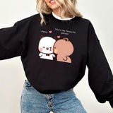 Cute Panda Bear Bubu Dudu Sweatshirt, Couple Love Bubu and Dudu Panda Bears Shirt Lovely Animals Sweatshirt Unisex Gift for Girls Women Boys Men
