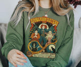 Cute Retro Alternative Boho Halloween Sweatshirt, Grunge Spooky Unisex Sweater,Vintage Horror Movie Graphic Shirt,Vintage Horror Movie