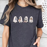 Сute Ghost Reading Books Shirt, Ghost Reading T-shirt, Books Lovers Shirt, Summerween Tee, Halloween Ghost T-shirt, Bookish Halloween Tshirt