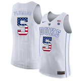 DUKE Mason Plumlee 5 White
