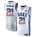 DUKE Miles Plumlee 21 White Elite