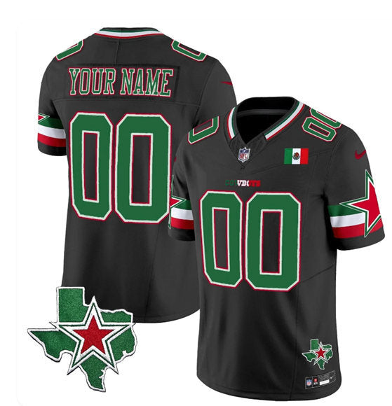 Dallas Cowboys Active Player Custom Black 2025 F.U.S.E. Mexico Vapor Limited