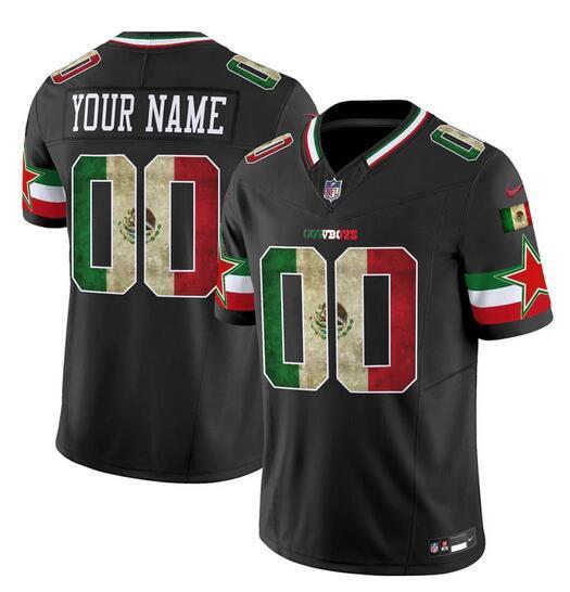 Dallas Cowboys Active Player Custom Black Mexico 2025 F.U.S.E. Vapor Limited