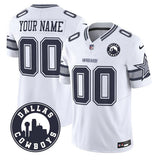 Dallas Cowboys Active Player Custom White 2025 F.U.S.E. Dallas City Patch