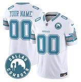 Dallas Cowboys Active Player Custom White Heritage 2025 F.U.S.E. Dallas City Patch