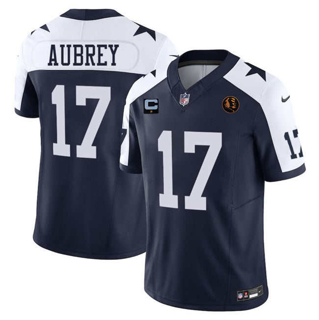 Dallas Cowboys #17 Brandon Aubrey Navy 2023 F.U.S.E. With John Madden
