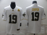 Dallas Cowboys #19 Amari Cooper White Retro Gold 154