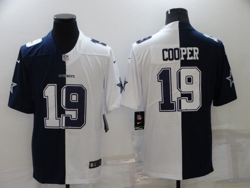 Dallas Cowboys #19 Amari Cooper White Split Adult 982