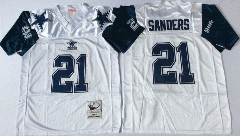 Dallas Cowboys #21 Deion Sanders Throwback Style 1