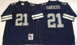 Dallas Cowboys #21 Deion Sanders Throwback Style 3