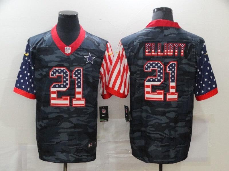Dallas Cowboys #21 Ezekiel Elliott 838 Style 2