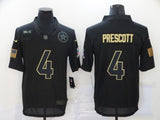 Dallas Cowboys #4 Dak Prescott 20 New Black Salute 432