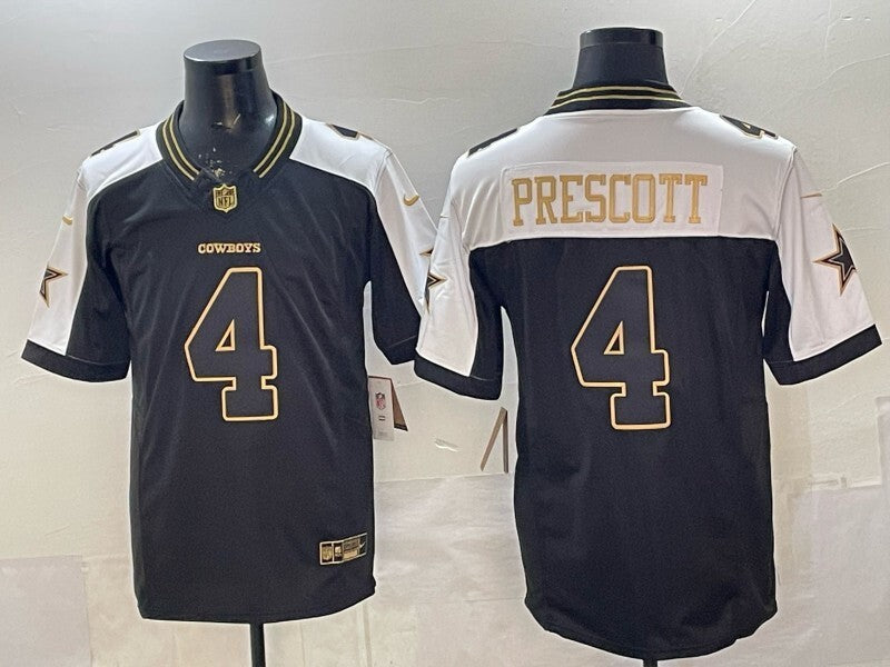 Dallas Cowboys #4 Dak Prescott Cowboys V3 Style 1