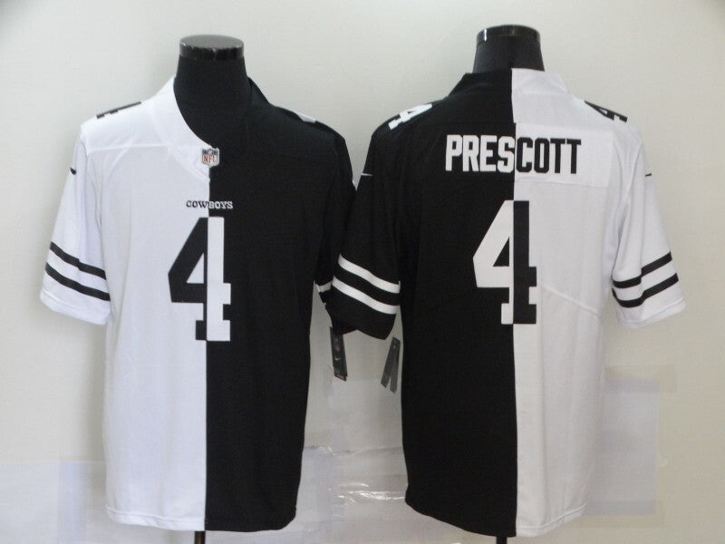 Dallas Cowboys #4 Dak Prescott Split V2 3209 Style 2