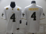 Dallas Cowboys #4 Dak Prescott White Retro Gold 153