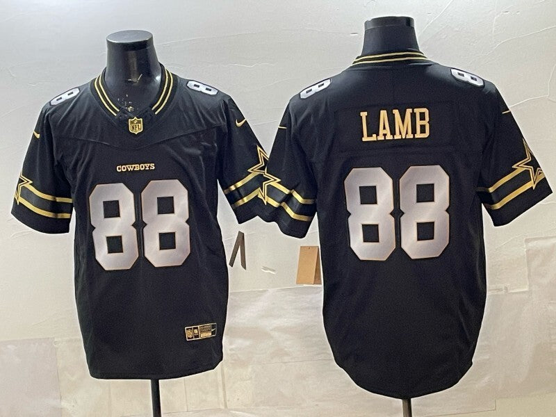 Dallas Cowboys #88 CeeDee Lamb Cowboys Black 6 Edition Style 2