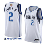 Dallas Mavericks #2 Dereck Lively II White 2024 Finals Association Edition