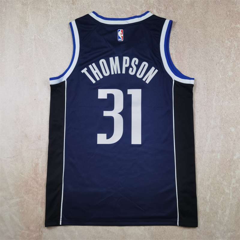 Dallas Mavericks #31 Klay Thompson Hot Press Mavericks 31 Navy Statement Edition s-xxl Style 1