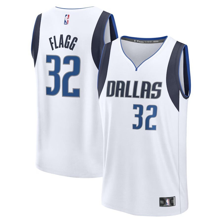 Dallas Mavericks #32 Cooper Flagg 2025 NBA Draft First Round Pick Fast Break Replica Jersey - Association Edition - Whit