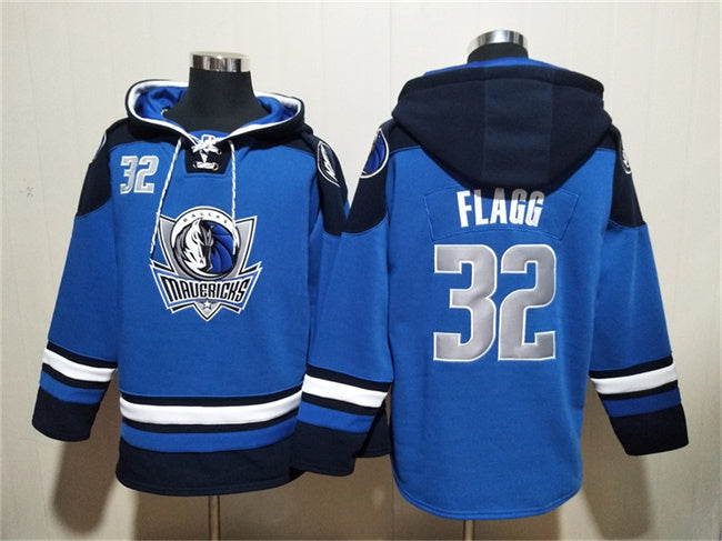 Dallas Mavericks #32 Cooper Flagg Blue Navy Ageless Must-Have Lace-Up Pullover