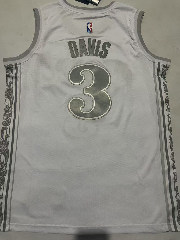 Dallas Mavericks #3 Anthony Davis Mavericks 3 # White Style 2