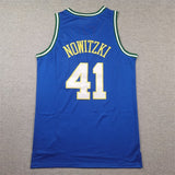 Dallas Mavericks #41 Dirk Nowitzki Mavericks 41 Retro Blue s-xxl Style 1