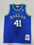 Dallas Mavericks #41 Dirk Nowitzki Mavericks 41# Retro Style 2
