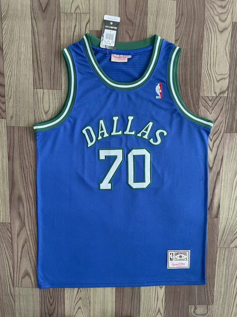 Dallas Mavericks #70 rodman m&n jersey blue Style 2