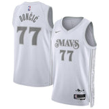 Dallas Mavericks #77 Luka Dončić Unisex 202425 Swingman Player Jersey - City Edition - White