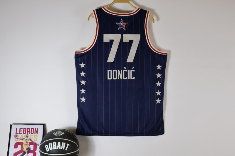 Dallas Mavericks #77 Luka Doncic 2024 NBA All-Star 24 Season All-Star Red Style 1