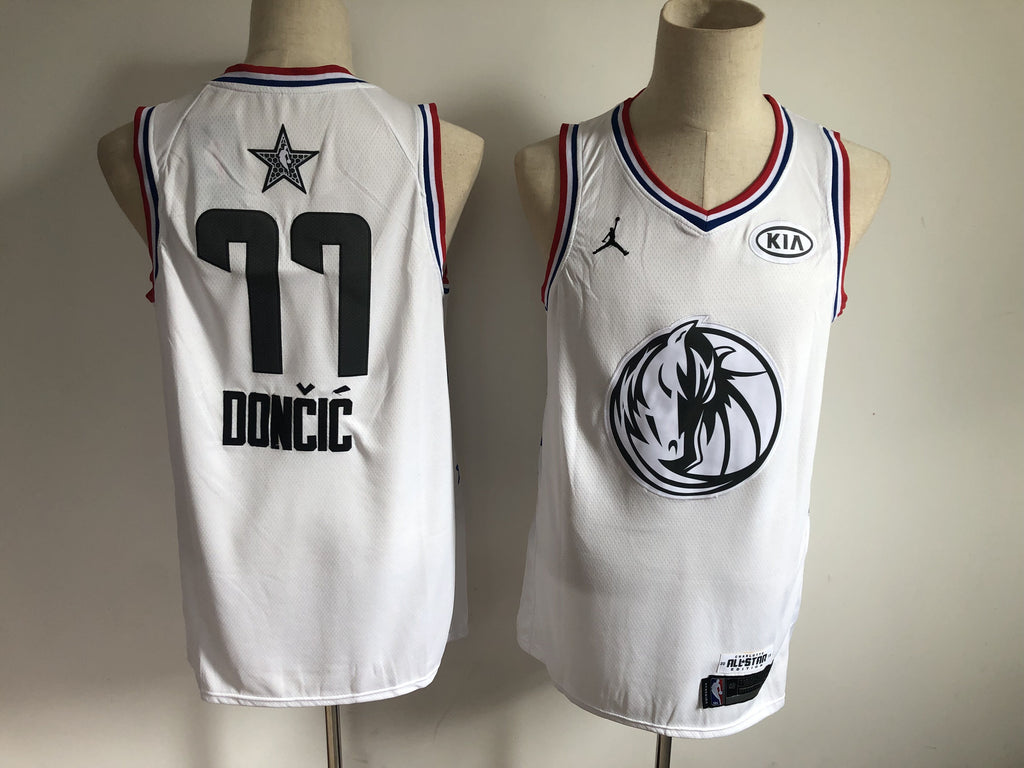 Dallas Mavericks #77 Luka Doncic 77 White All-Star 19