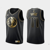 Dallas Mavericks #77 Luka Doncic Mavericks 77# Doncic Yellow Edition Jersey