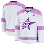 Dallas Stars 2024 Hockey Fights Cancer Practice Jersey - White