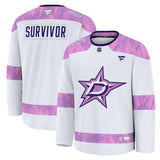 Dallas Stars Fanatics Hockey Fights Cancer Practice Jersey - White