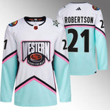 Dallas Stars #21 Jason Robertson White 2023 NHL All-Star Western Conference Authentic Jersey