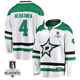 Dallas Stars #4 Miro Heiskanen 2024 NHL Playoffs Patch Away Breakaway Jersey